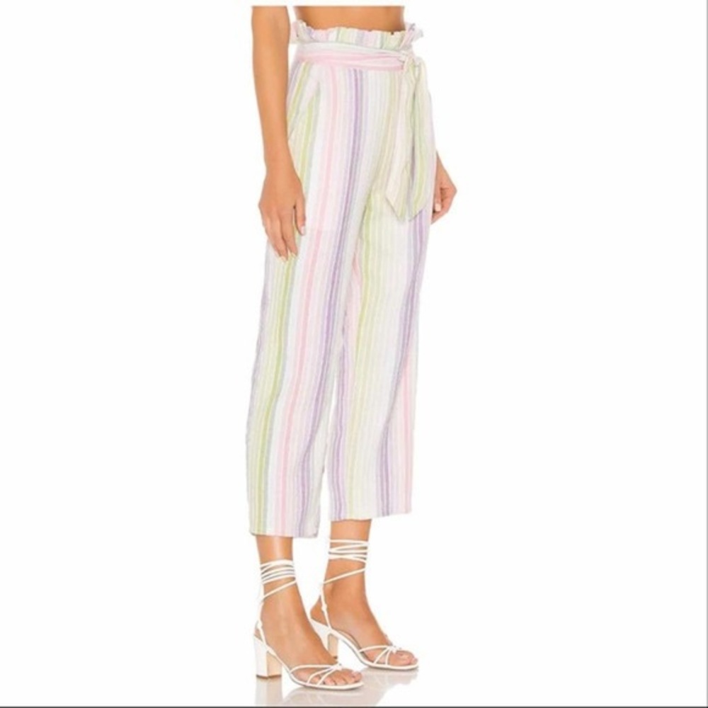 Majorelle Pastel Rainbow Paper Bag Waist Pants - Picture 2 of 7